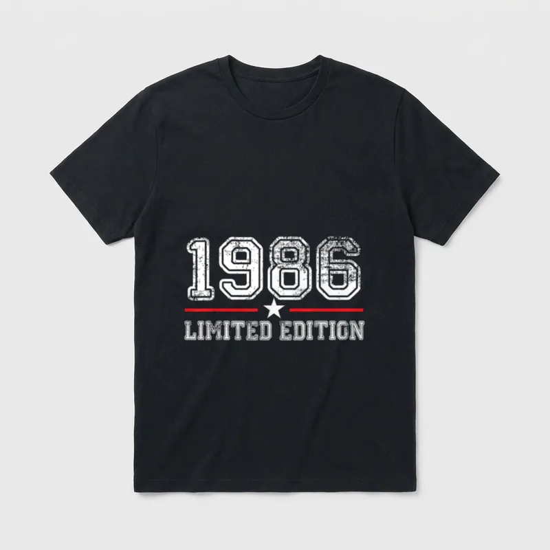 40. Geburtstag Mann Frau T-Shirt 0142 – Klassisches T-Shirt in Schwarz