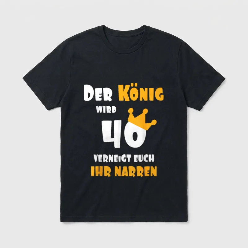 40. Geburtstag 40 Jahre lustig Spruch T-Shirt – Klassisches T-Shirt in Schwarz