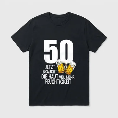 50 Geburtstag T-Shirt Sprüche – Klassisches T-Shirt in Schwarz