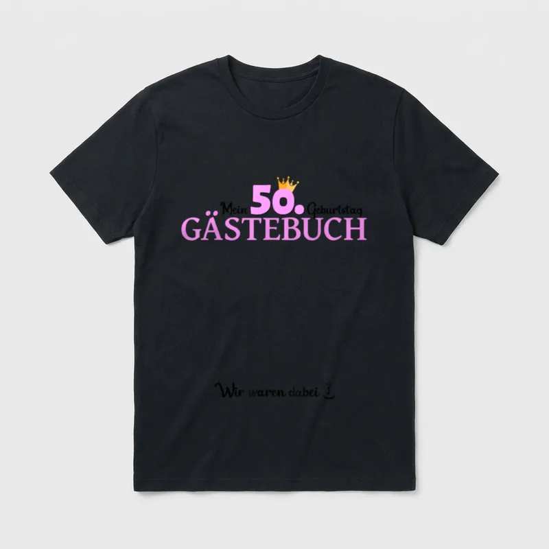 Geburtstag Gäste Erinnerung T-Shirt – Klassisches T-Shirt in Schwarz
