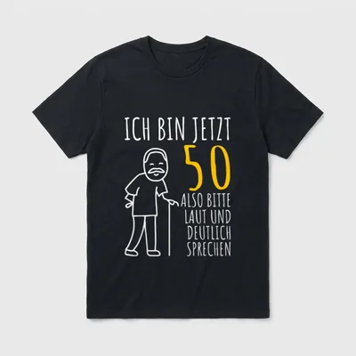 50er Geburtstag Mann Ich T-Shirt – Klassisches T-Shirt in Schwarz