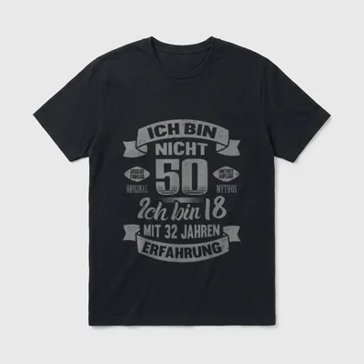 50. Geburtstag Männer Frauen Lustig T-Shirt – Klassisches T-Shirt in Schwarz