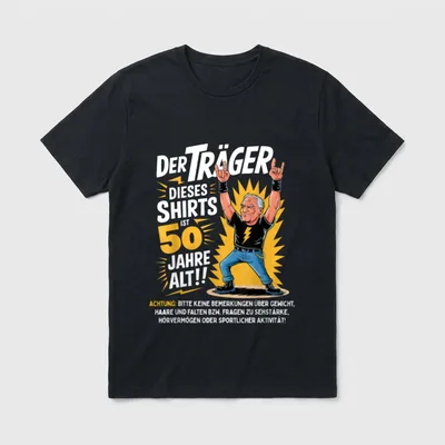 Jubiläum Humor T-Shirt – Klassisches T-Shirt in Schwarz