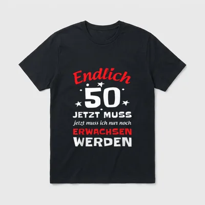 Endlich Jetzt muss jetzt T-Shirt – Klassisches T-Shirt in Schwarz