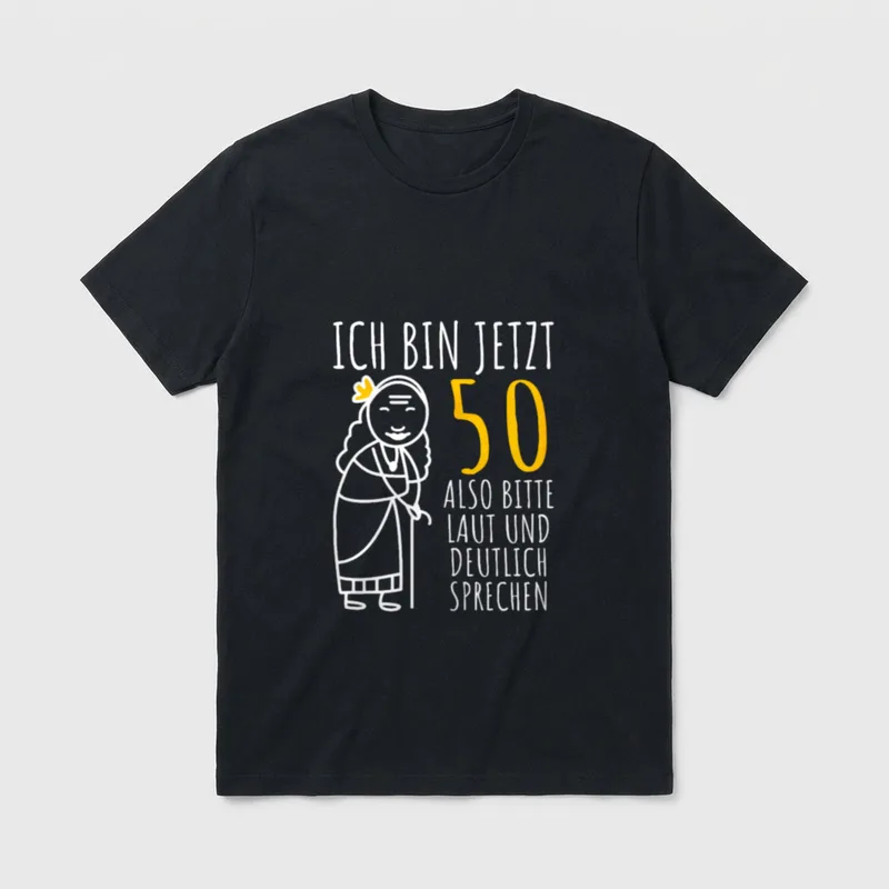 50er Geburtstag Frau Ich T-Shirt – Klassisches T-Shirt in Schwarz