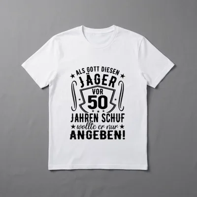 50 Geburtstag Jäger Lustiger T-Shirt – Klassisches T-Shirt in Schwarz