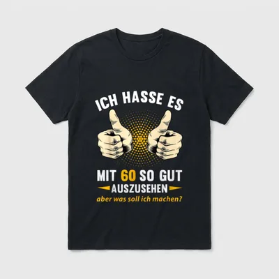T-Shirt 60 Geburtstag Mann lustig – Klassisches T-Shirt in Schwarz
