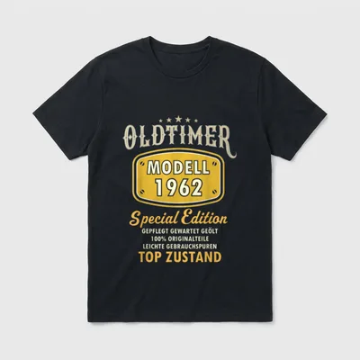 1962 Geburtstag Mann 60 T-Shirt – Klassisches T-Shirt in Schwarz