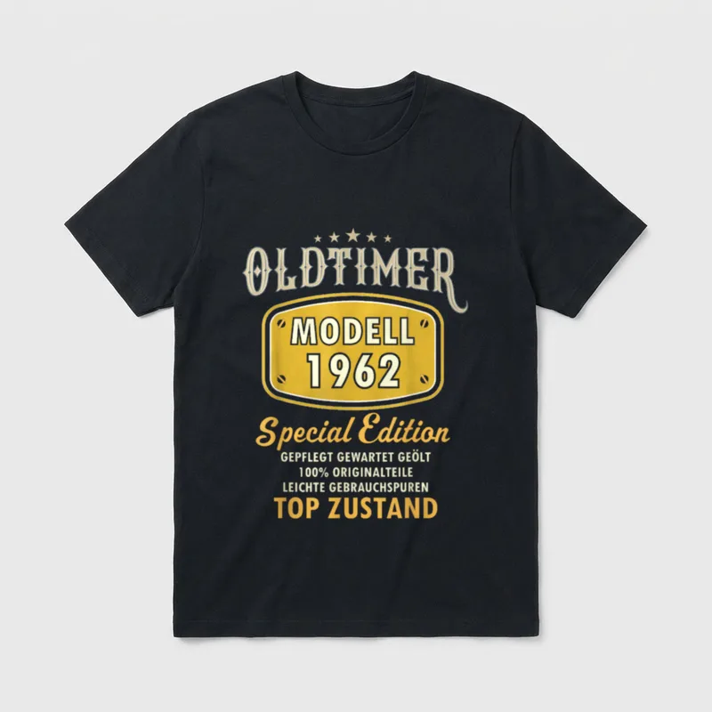 1962 Geburtstag Mann 60 T-Shirt – Klassisches T-Shirt in Schwarz