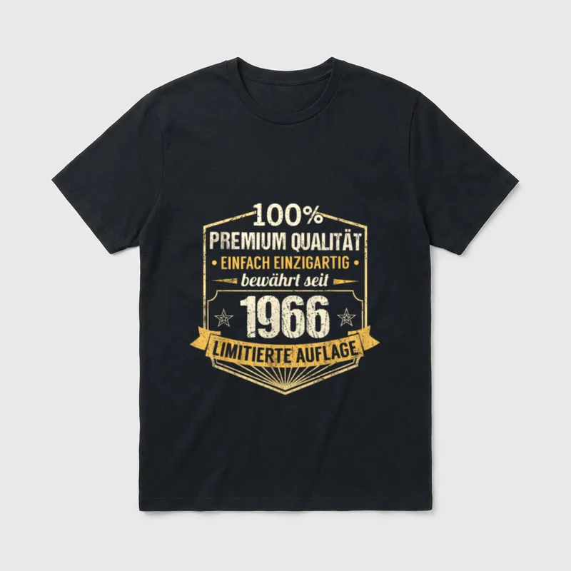Qualität Einfach Einzigartig bewährt T-Shirt – Klassisches T-Shirt in Schwarz