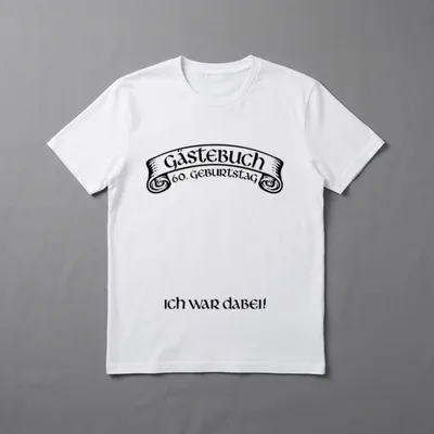 Gästebuch Geburtstag Ich War T-Shirt – Klassisches T-Shirt in Schwarz