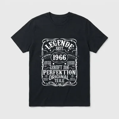 Legende Seit Quality Limited T-Shirt – Klassisches T-Shirt in Schwarz