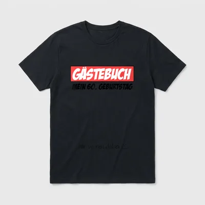 Gästebuch Mein Geburtstag 60. Geburtstag T-Shirt – Klassisches T-Shirt in Schwarz