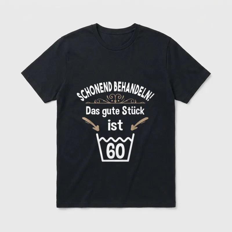 60. Geburtstag 60 Jahre Lustiges T-Shirt – Klassisches T-Shirt in Schwarz