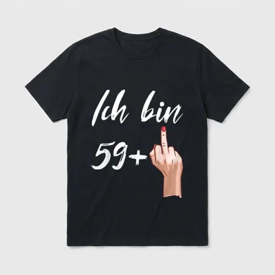 60. Geburtstag Mann Frau T-Shirt 0082 – Klassisches T-Shirt in Schwarz
