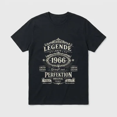 Legende Seit Gereift T-Shirt – Klassisches T-Shirt in Schwarz