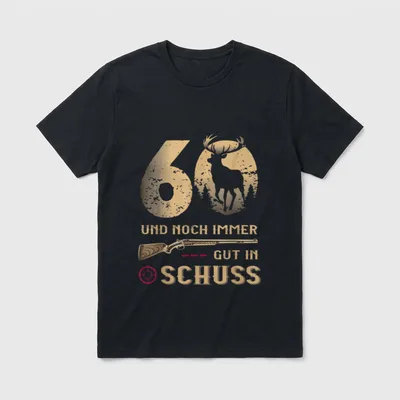 Jäger 60 Jahre Geburstag T-Shirt – Klassisches T-Shirt in Schwarz