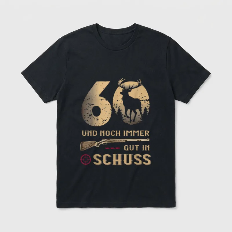 Jäger 60 Jahre Geburstag T-Shirt – Klassisches T-Shirt in Schwarz