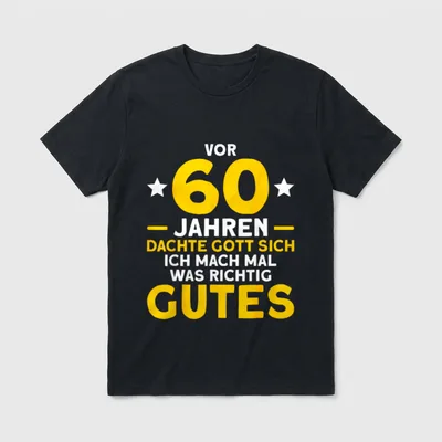 Vor Jahren Dachte Gott T-Shirt – Klassisches T-Shirt in Schwarz