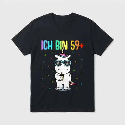 60. Geburtstag Mann Frau T-Shirt 0098 – Klassisches T-Shirt in Schwarz