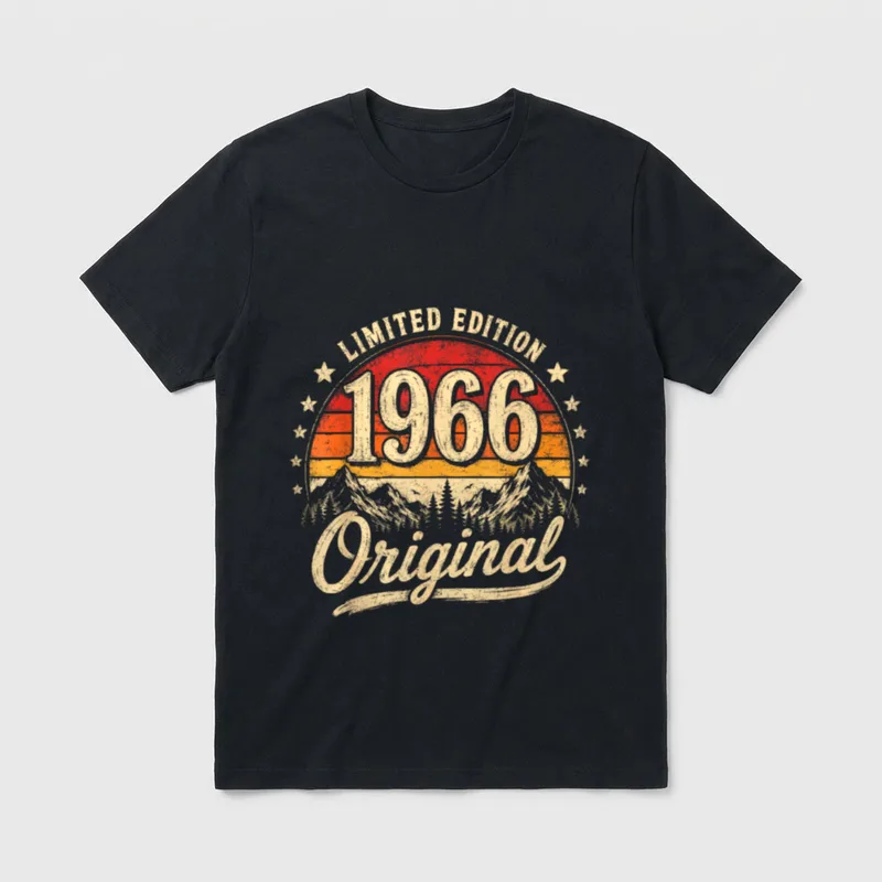 60. Geburtstag Mann Frau T-Shirt 0114 – Klassisches T-Shirt in Schwarz