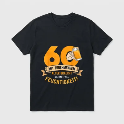 60. Geburtstag Männer Lustige Geschenke T-Shirt – Klassisches T-Shirt in Schwarz