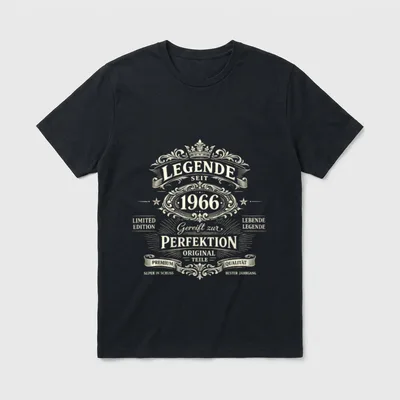 Legende Seit Limited Edition T-Shirt – Klassisches T-Shirt in Schwarz
