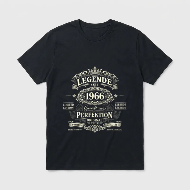 Legende Seit Limited Edition T-Shirt – Klassisches T-Shirt in Schwarz