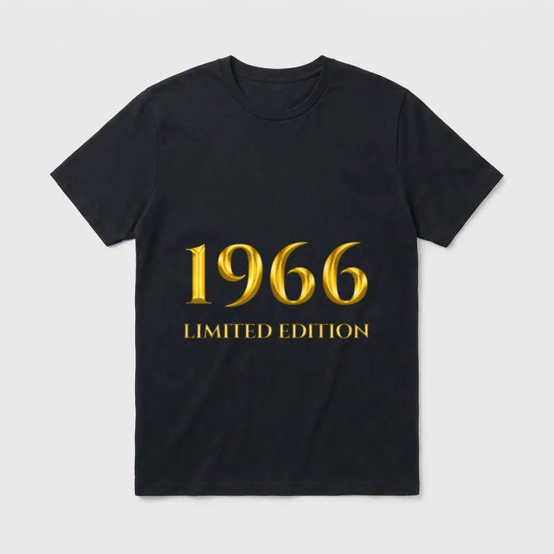60. Geburtstag Mann Frau T-Shirt 0137 – Klassisches T-Shirt in Schwarz
