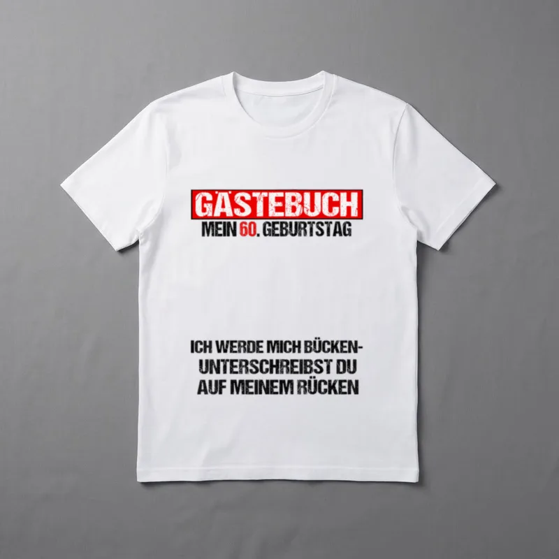 Gästebuch Mein Geburtstag Ich werde T-Shirt – Klassisches T-Shirt in Schwarz