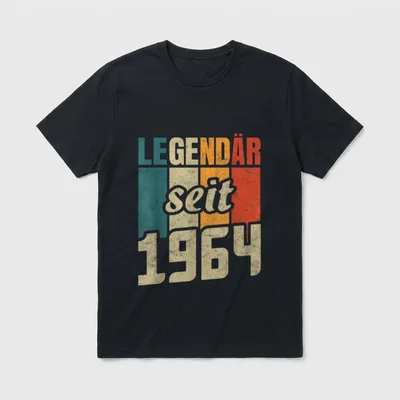 60. Geburtstag Mann Frau T-Shirt 0153 – Klassisches T-Shirt in Schwarz
