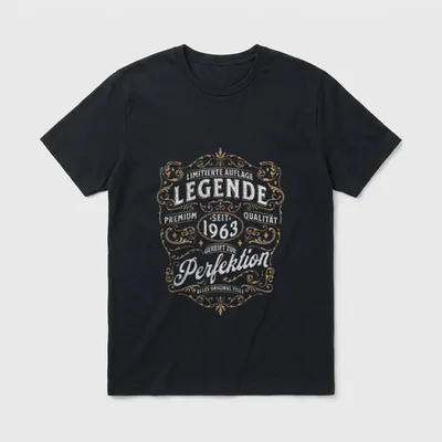 Limitierte Auflage Legende Seit T-Shirt – Klassisches T-Shirt in Schwarz