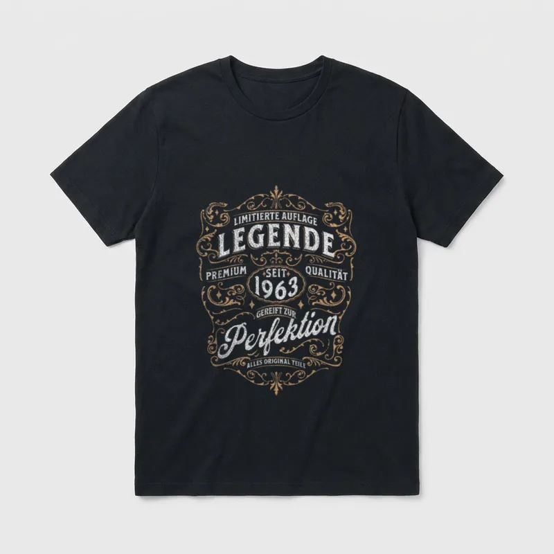 Limitierte Auflage Legende Seit T-Shirt – Klassisches T-Shirt in Schwarz