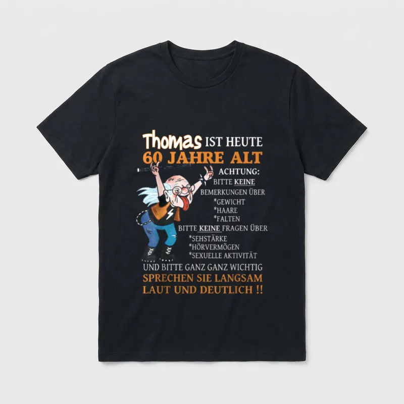 Geburtstag Thomas 60 Jahre T-Shirt – Klassisches T-Shirt in Schwarz