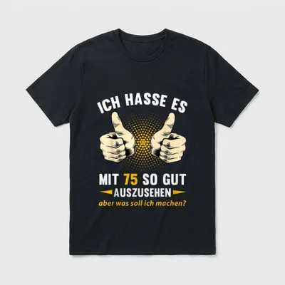 Ich Hasse Es Mit T-Shirt – Klassisches T-Shirt in Schwarz