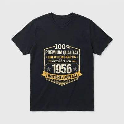 Premium Qualität Geburtstag T-Shirt – Klassisches T-Shirt in Schwarz