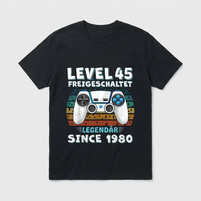 1980 Geburtstag Mann 45 T-Shirt – Klassisches T-Shirt in Schwarz