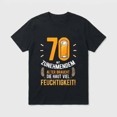 70. Geburtstag Mann Lustige Geschenke T-Shirt – Klassisches T-Shirt in Schwarz