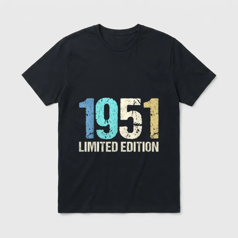 75. Geburtstag Mann Frau T-Shirt 0047 – Klassisches T-Shirt in Schwarz
