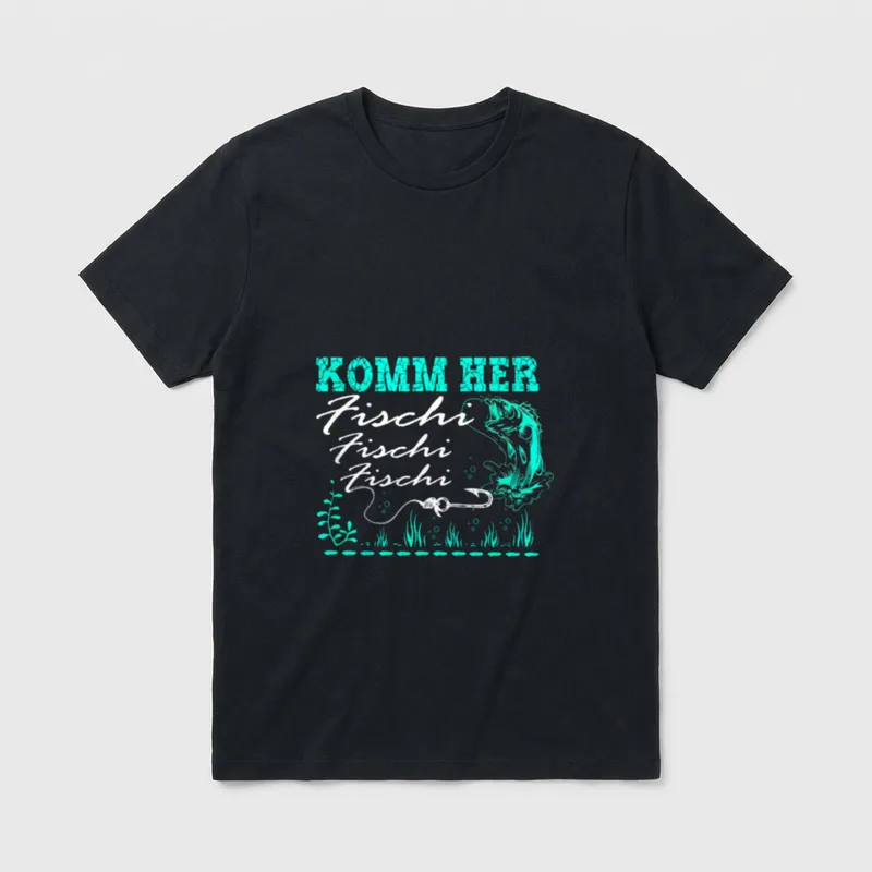 Angel Männer Lustige Angler T-Shirt – Klassisches T-Shirt in Schwarz