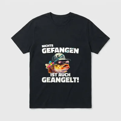 Angler Angeln Lustig Nichts T-Shirt – Klassisches T-Shirt in Schwarz