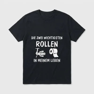 Angler Spruch Lustig Angelrolle T-Shirt – Klassisches T-Shirt in Schwarz