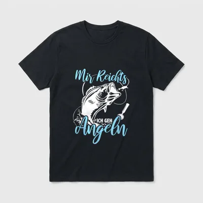 Mir Reichts Ich Geh Angeln T-Shirt – Klassisches T-Shirt in Schwarz