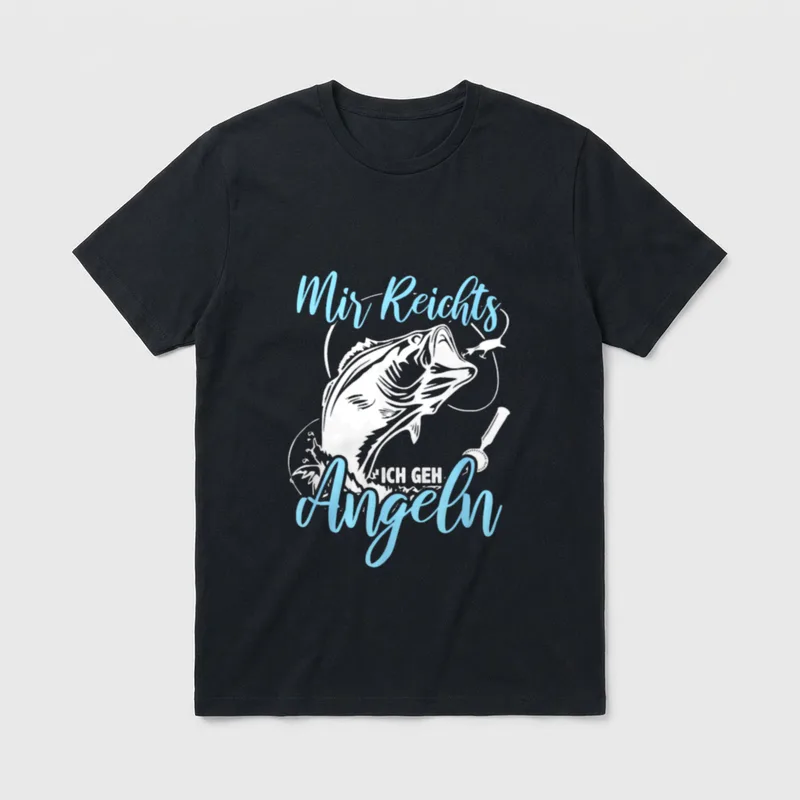 Mir Reichts Ich Geh Angeln T-Shirt – Klassisches T-Shirt in Schwarz