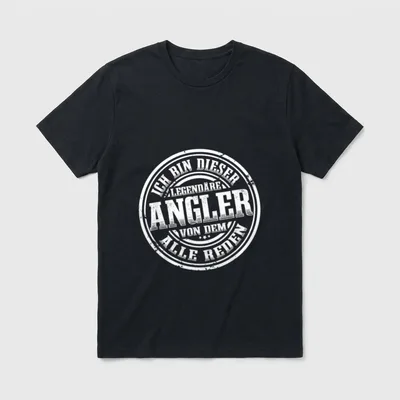 Angler Legende Angeln Angelrute T-Shirt – Klassisches T-Shirt in Schwarz