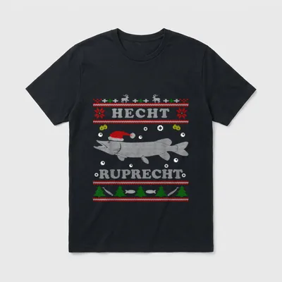 Hecht Ruprecht Lustige Angler Geschenke T-Shirt – Klassisches T-Shirt in Schwarz
