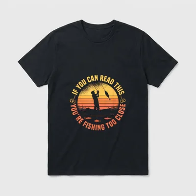 Angeln Angler Fischen lustiges T-Shirt – Klassisches T-Shirt in Schwarz