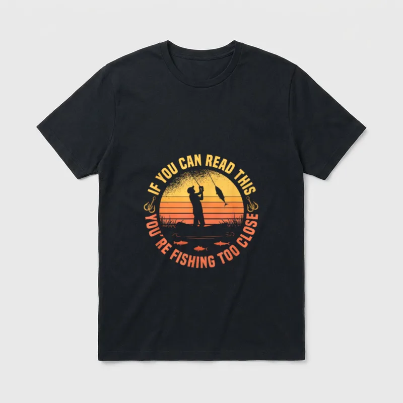Angeln Angler Fischen lustiges T-Shirt – Klassisches T-Shirt in Schwarz
