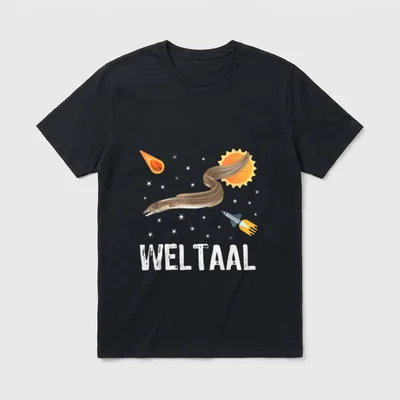 Lustiges Weltaal Angler Aal T-Shirt – Klassisches T-Shirt in Schwarz
