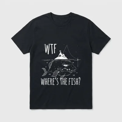 Lustige Angelshirts für Männer T-Shirt – Klassisches T-Shirt in Schwarz